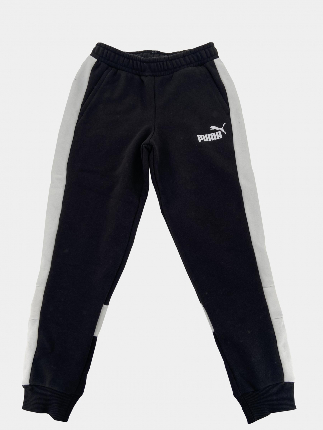 Jogging colorblock noir blanc garçon - Puma