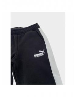 Jogging colorblock noir blanc garçon - Puma