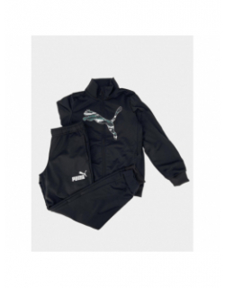 Ensemble survêtement logo camo noir garçon - Puma