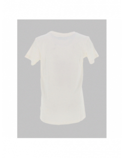 T-shirt logo holographique sarza blanc fille - Kappa