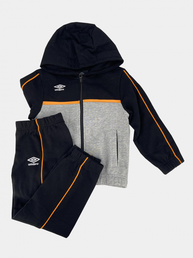 Ensemble survêtement saro noir gris garçon - Umbro