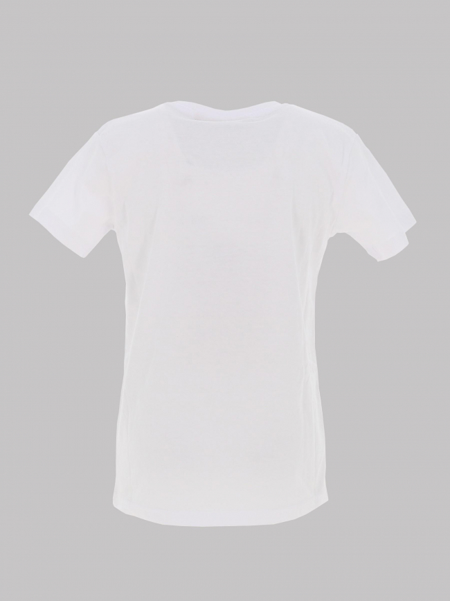 T-shirt brodé blanc garçon - American College