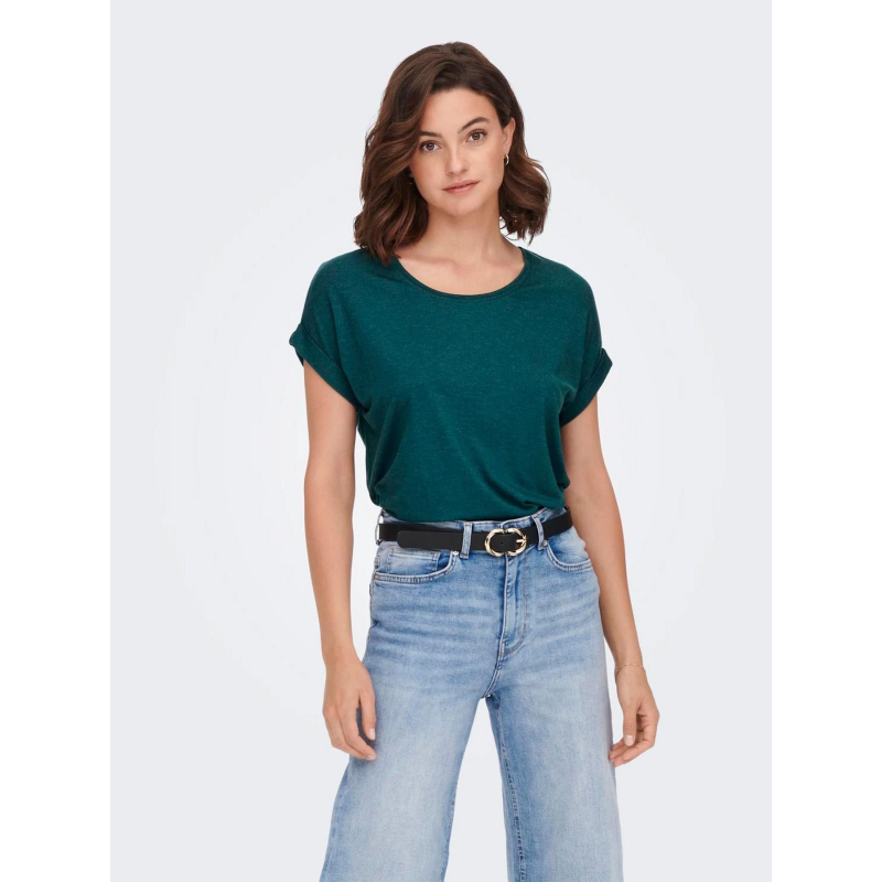 T-shirt ample moster vert femme - Only