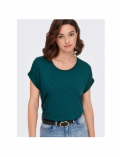 T-shirt ample moster vert femme - Only