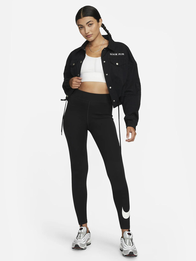 Legging de sport nsw swoosh taille haute noir femme - Nike