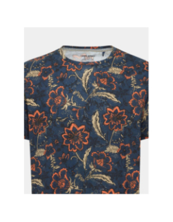 T-shirt floral bleu marine homme - Blend