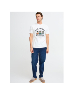 T-shirt the origin of attitude blanc homme - Blend