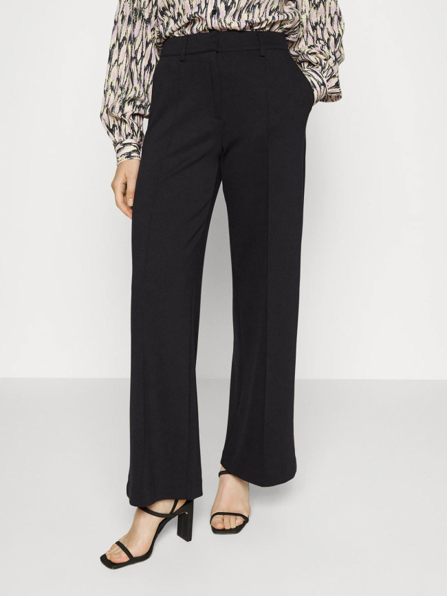 Pantalon ihkate sus office wide noir femme - Ichi