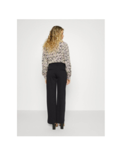 Pantalon ihkate sus office wide noir femme - Ichi