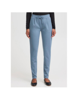 Pantalon kate bleu femme - Ichi