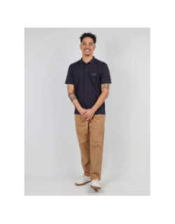 Polo uni nazak bleu marine homme - Oxbow