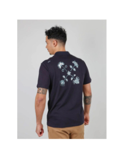 Polo uni nazak bleu marine homme - Oxbow