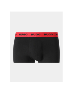 Pack 3 boxers stretch noir bleu beige homme - Hugo