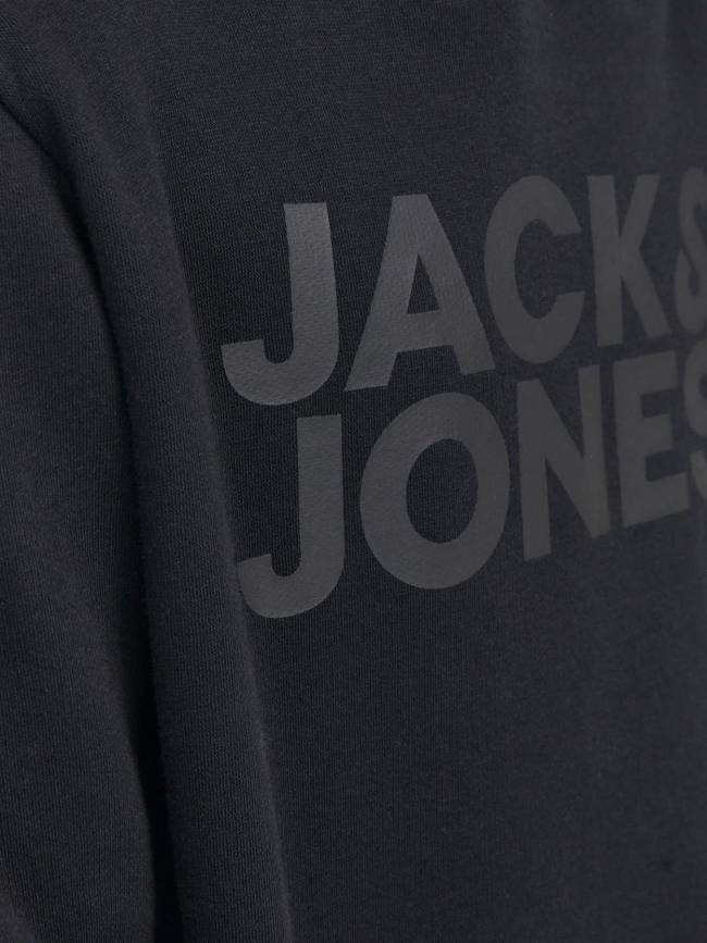 Sweat à capuche jjecorp logo noir enfant - Jack & Jones