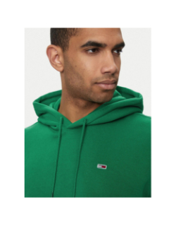 Sweat à capuche regular flag vert homme - Tommy Jeans