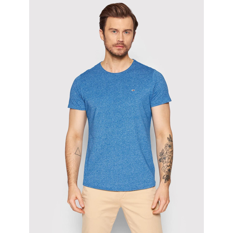 T-shirt xslim jaspe bleu homme - Tommy Jeans