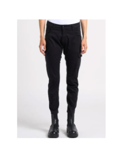 Pantalon cargo rivera noir femme - Le Temps Des Cerises