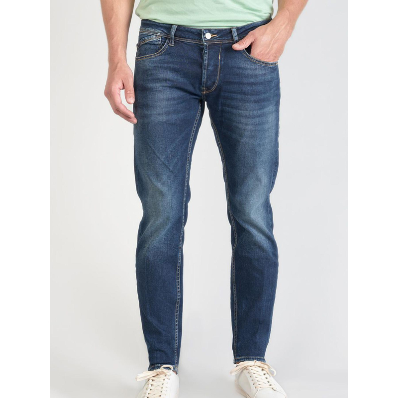 Jean slim ajusté 700/11 basic bleu homme - Le Temps Des Cerises