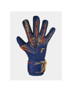 Gants de gardien football attrakt silver bleu marine - Reush