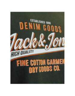 T-shirt logo o-neck vert homme - Jack & Jones