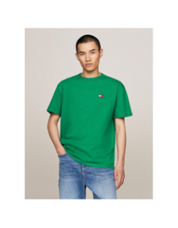 T-shirt regular uni badge vert homme - Tommy Jeans