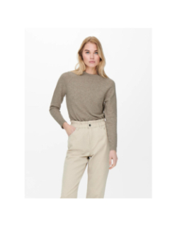 Pull rica life beige sable femme - Only