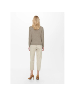 Pull rica life beige sable femme - Only