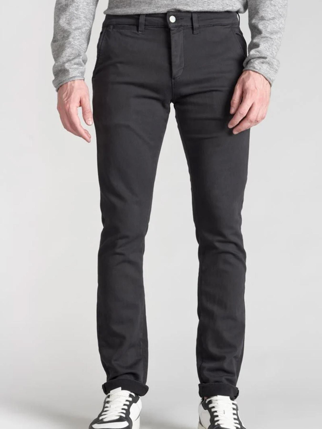 Pantalon chino jogg kurt noir homme - Le Temps Des Cerises