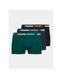 Pack 3 boxers scott noir bleu vert garçon - Jack & Jones