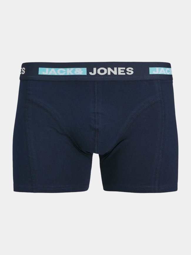 Pack 3 boxers scott noir bleu vert garçon - Jack & Jones