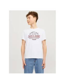 T-shirt logo 2 couleurs blanc garçon - Jack & Jones