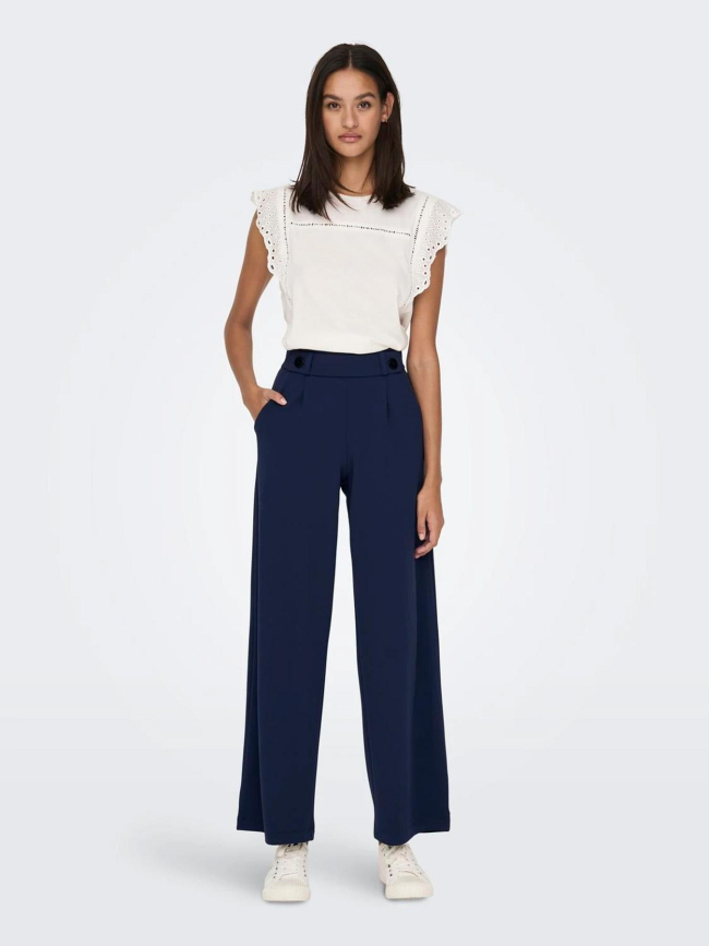 Pantalon large geggo bleu marine femme - Jacqueline De Yong