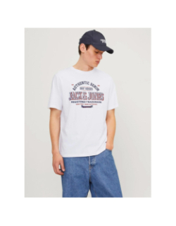 T-shirt logo o-neck blanc homme - Jack & Jones