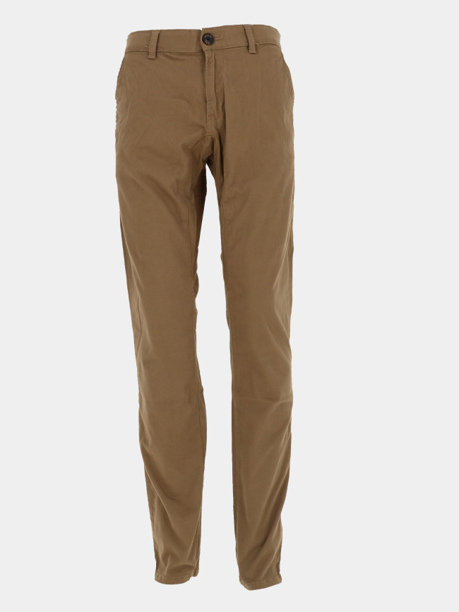 Pantalon dening chino marron homme - Pullin