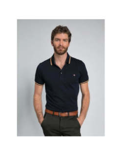 Polo classic mc bleu marine homme - Benson & Cherry