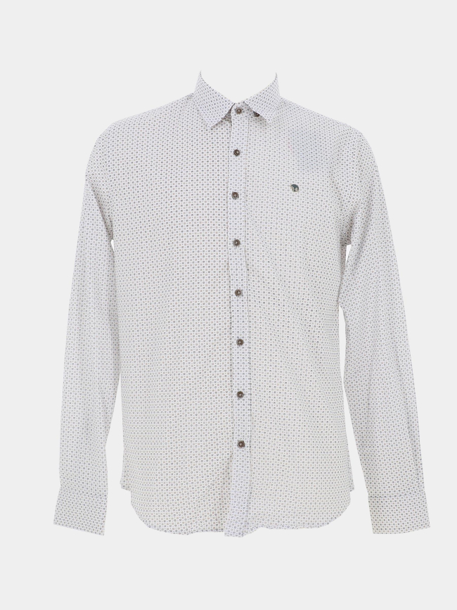 Chemise imprimée loup blanc homme - Benson & Cherry