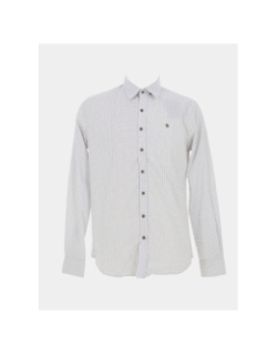 Chemise imprimée loup blanc homme - Benson & Cherry