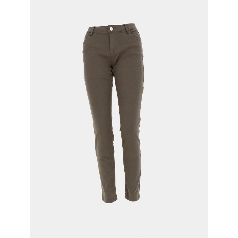 Jean skinny petra kaki femme - Morgan