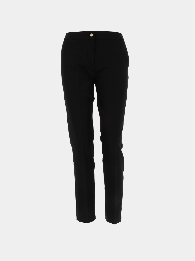 Pantalon cigarette plime noir femme - Morgan