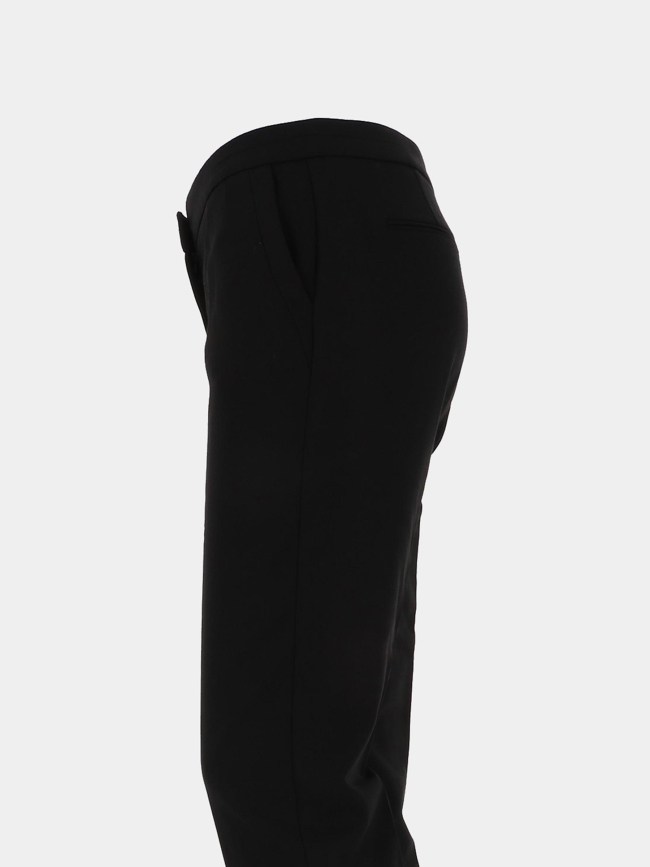 Pantalon cigarette plime noir femme - Morgan