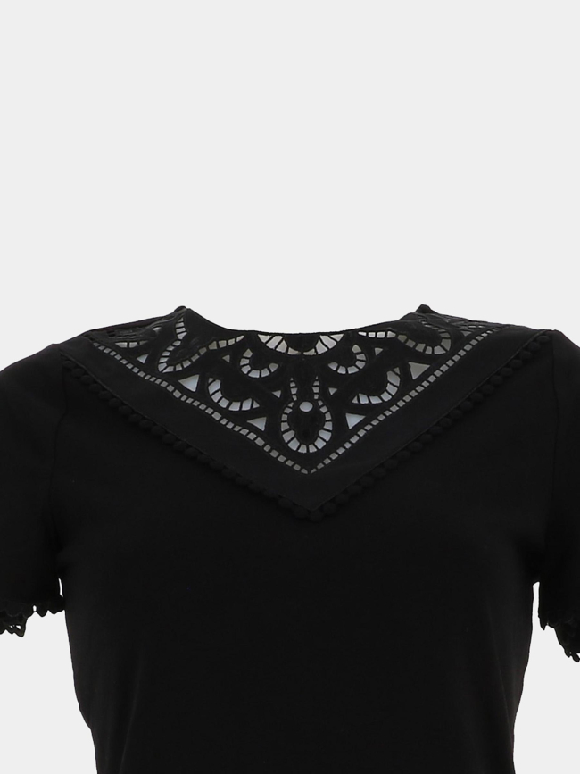 T-shirt doria noir femme - Morgan