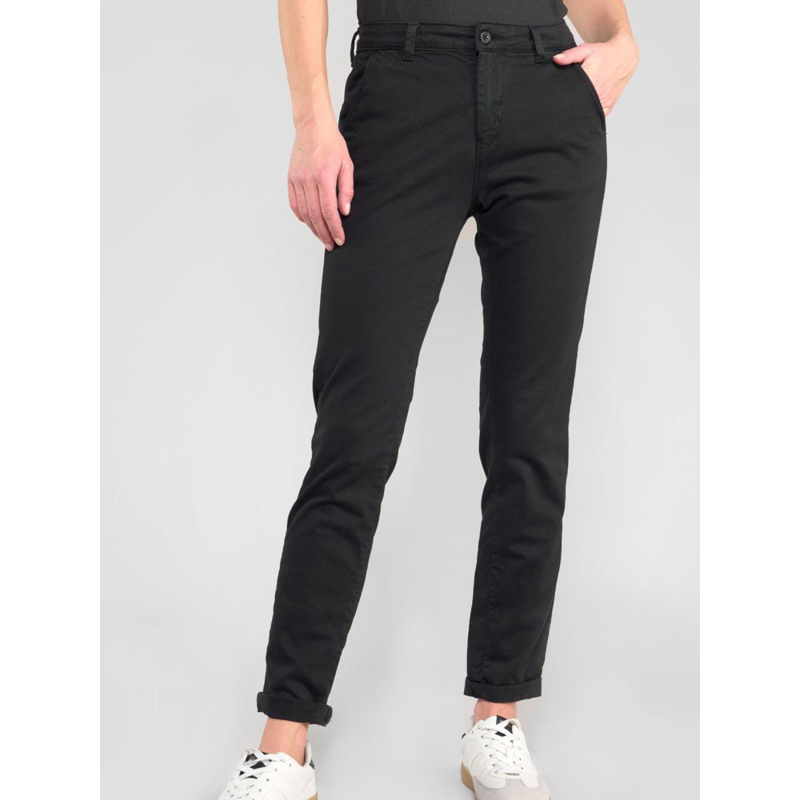 Pantalon slim dily 6 noir femme - Le Temps Des Cerises