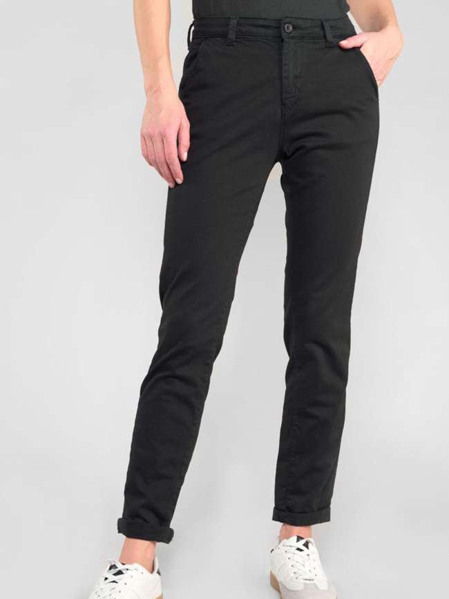 Pantalon slim dily 6 noir femme - Le Temps Des Cerises