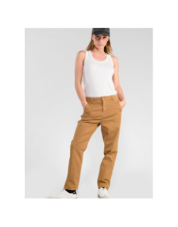 Pantalon chino erle marron femme - Le Temps Des Cerises