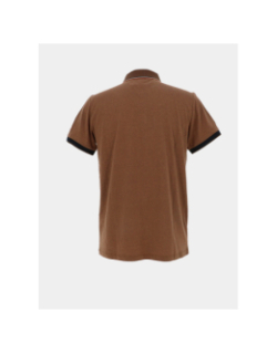 Polo signature marron homme - Benson & Cherry