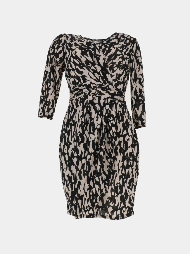 Robe rdidi multico noir beige femme - Morgan