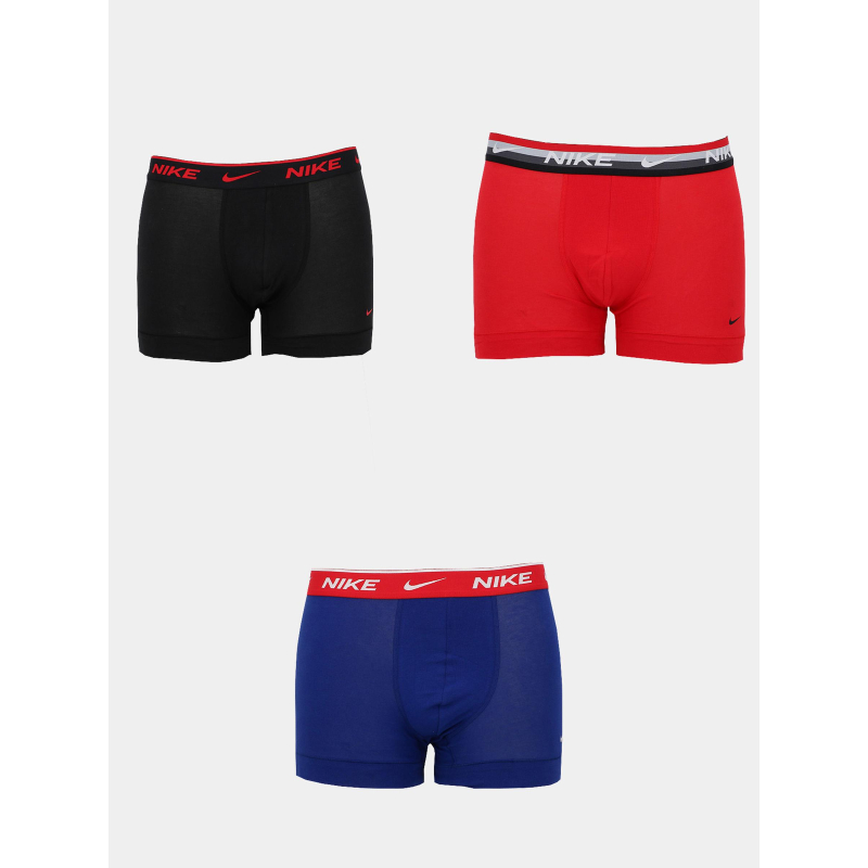 Pack 3 boxers dri-fit everyday noir bleu rouge homme - Nike