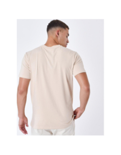 T-shirt coupe droite logo brodé beige homme - Project x Paris