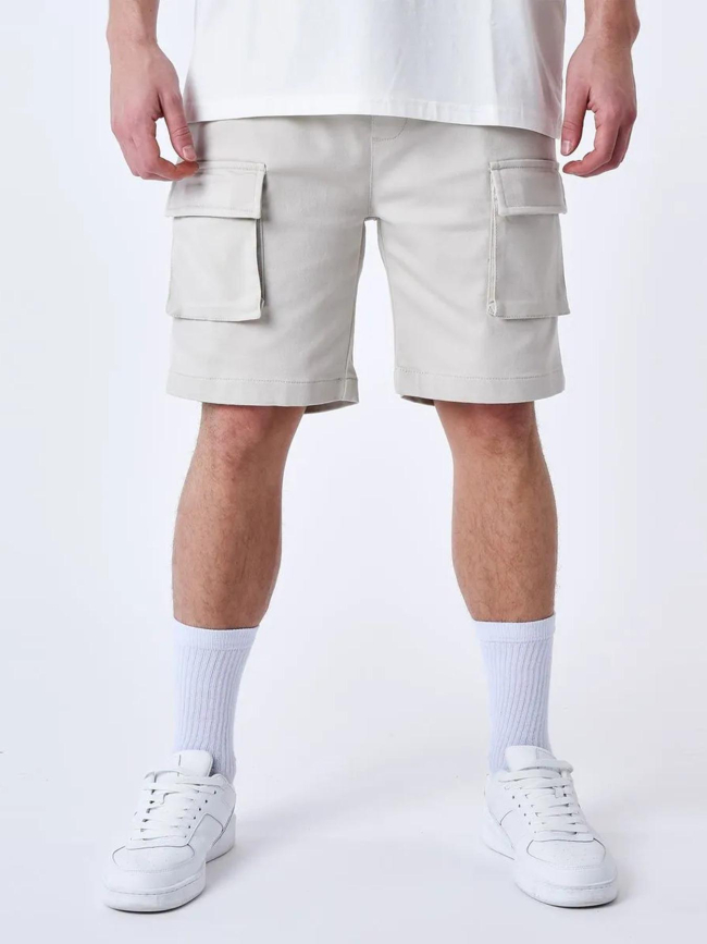 Short cargo uni beige homme - Project X Paris