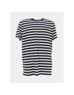 T-shirt slim logo rayé blanc homme - Tommy Jeans